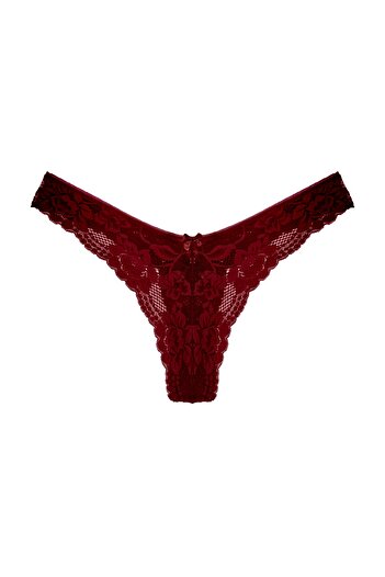 HNX 3-Piece Lace High Waist Brazilian Cut Thong Women's Panties