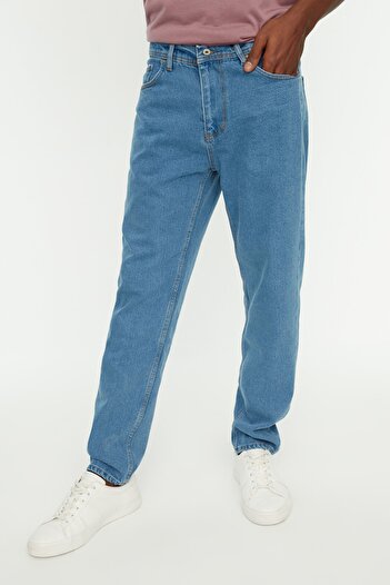 Trendyol Collection Τζιν Τζιν Blue Relax Fit TMNAW22JE0033