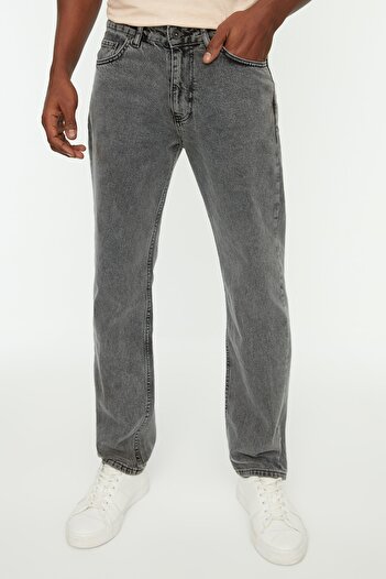 Trendyol Collection Regular Fit Grey Jeans - TMNSS22JE0231