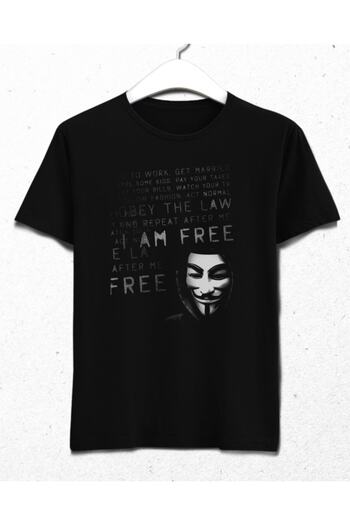 Basmatik Ανδρικό μαύρο μπλουζάκι Dark Hacker