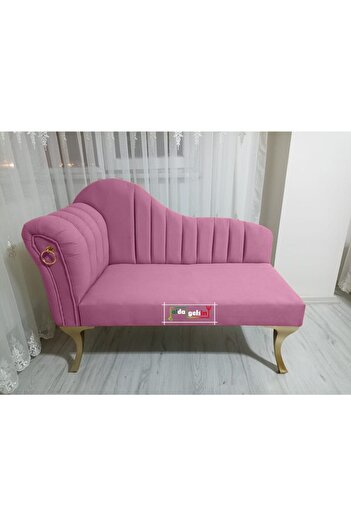 aldagelsin Yeni Model Ultra Lüks Alda Çizgili Josefin Bench Puf 120 Cm