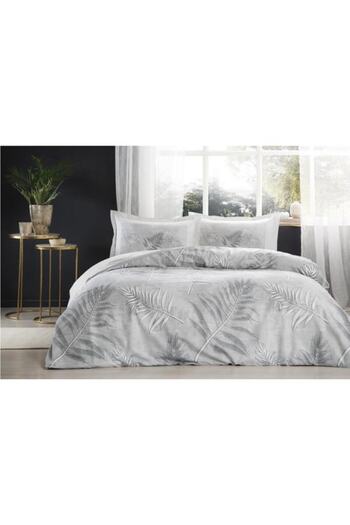Özdilek Gray Frunze Duvet Cover Set Double Ranforce