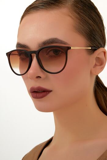 ModaLand Ariana Gold Brown Unisex Sunglasses