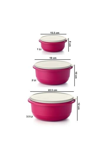 Tupperware Miksim Saklama Hazırlama Seti 3'lü Miks 1-2-3.5 Lt Hsgl