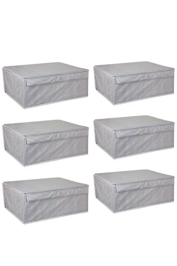 tıkla yolla 6 Pieces Organizer Box with Lid 50x40x19 Cm