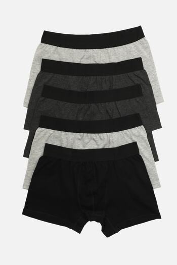 Trendyol Collection 5 db fekete-antracitszürke színű pamut boxer csomag - TMNAW21BX0018