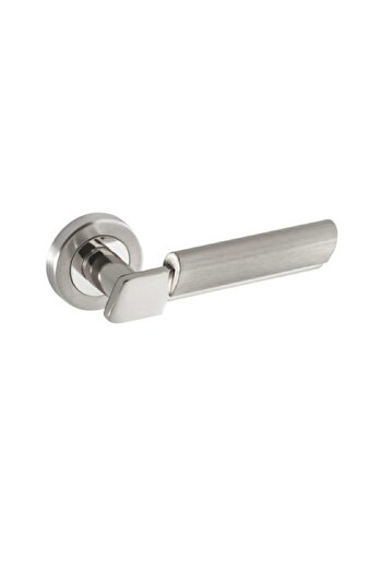 Sofuoğlu Linda Door Handle (Wc) Satin-nickel with Round Rosette