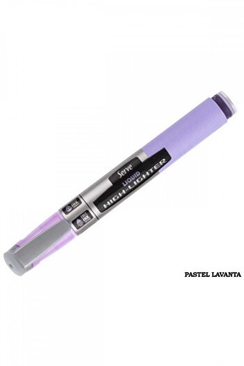 Serve Liquid Highlighter Sıvı Mürekkepli Fosforlu Kalem Pastel Lavanta