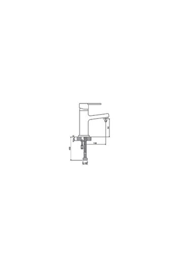 Newarc Domino High Sink Mixer Black 971525b