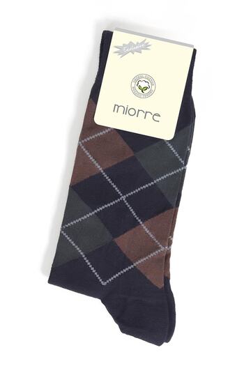 Miorre 3-Piece Plaid Cotton Men's Socks