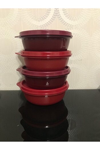 Tupperware Red-Burgundy 300 ml 4-Pack Candy Container