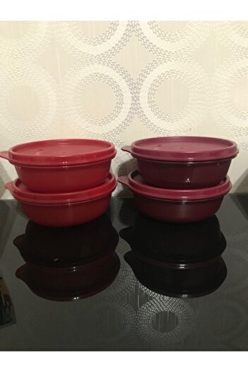 Tupperware Red-Burgundy 300 ml 4-Pack Candy Container