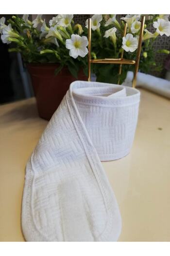 MEŞELİ TEKSTİL Women's Square Pattern Makeup Hair Band