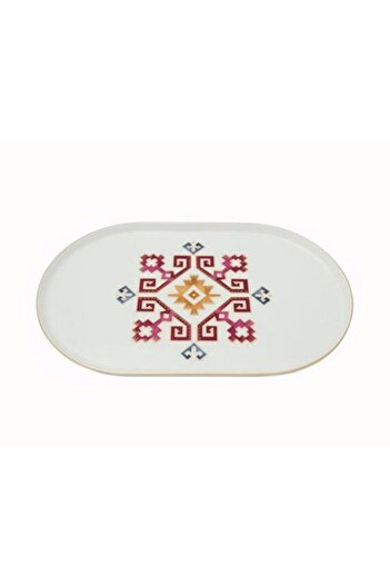 Porland Arabesque Boat Plate 28cm