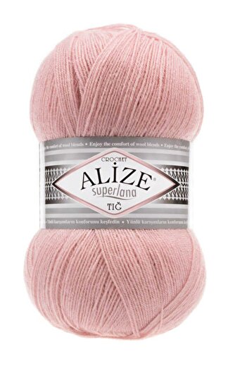 Alize Superlana Crochet 161 - Χρώμα πούδρας 100 gr Πλεκτό νήμα χειρός