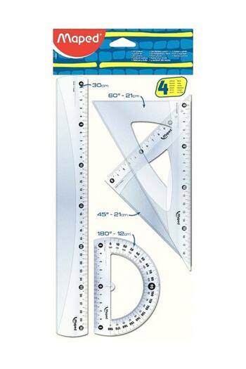 Maped Blue 4 Piece Drawing Set