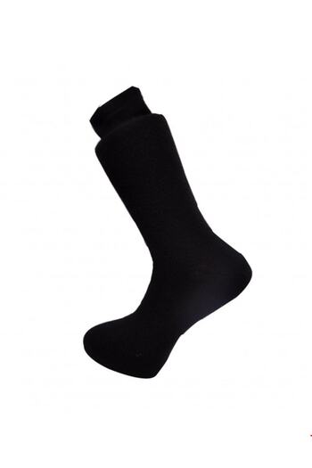 Hasyün Men's Winter Seamless Thick Wool Socks 6-Piece Black