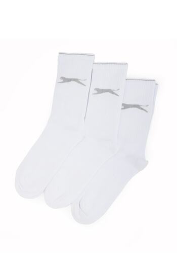 Slazenger Jago V2 Men's Sports Socks - 40-44 White, 3 Pack