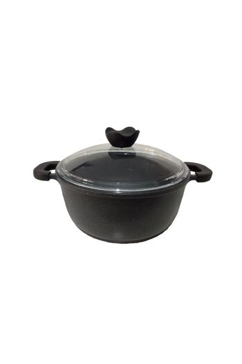 ThermoAD Granite Deep Pot 24 Cm Gray Demountable with Handle