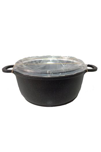 ThermoAD Granite Deep Pot 24 Cm Gray Demountable with Handle