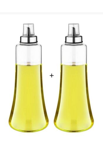 Cambu 2 Pieces Borosilicate Glass Non-Drip 1 Liter Oil Pot-Jumbo Size Oil Pot