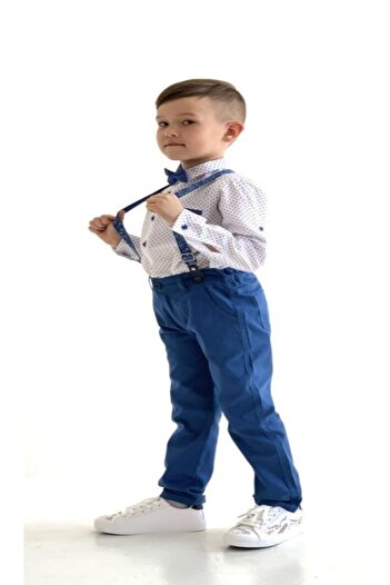 Terry Set stil Salopet pentru copii cu papion