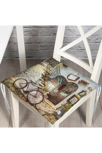 Realhomes Real Homes Digital Printed Fluffy Chair Cushion