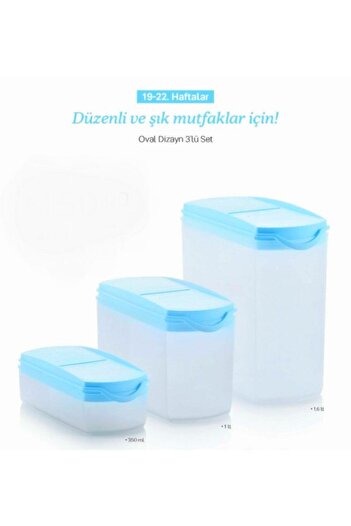 Tupperware Oval Design Set of 3