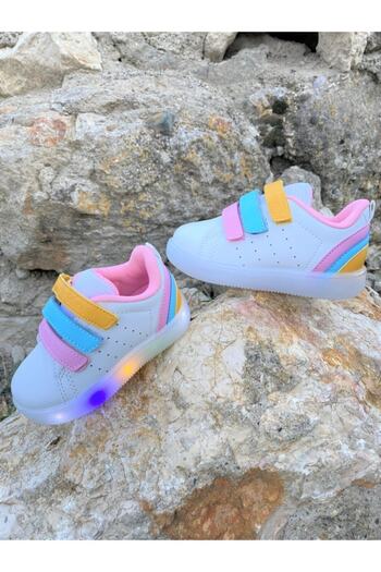 Vicco Pembe - Sun Işıklı Kız Çocuk Pudra Sneaker