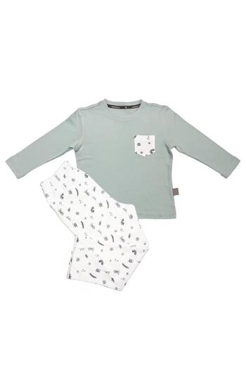 Woolnat Organic Cotton Floral Themed Pajamas Set