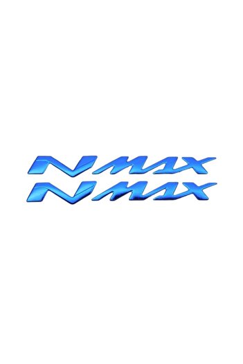 Knmaster Yamaha Nmax Embossed Sticker Non-Fading Label Kit Blue