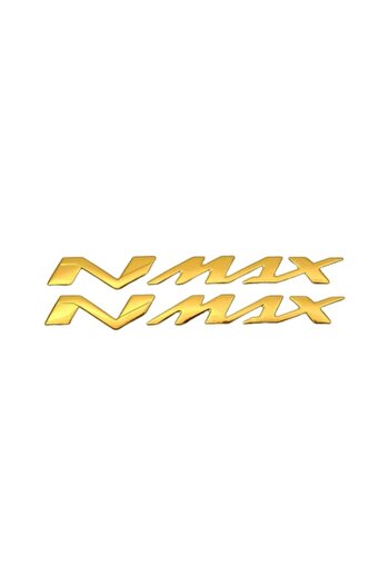 Knmaster Yamaha Nmax Embossed Sticker Non-Fading Label Kit Gold