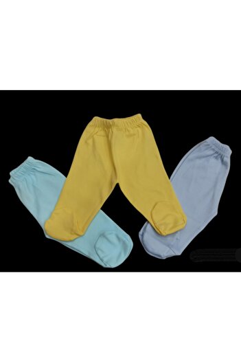 özdemirli bebe Patikli Alt Pijama Ayaklı 3 Lü Paket
