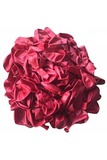 Patladı Gitti 12 Inch Metallic Red Balloon 10 Pieces
