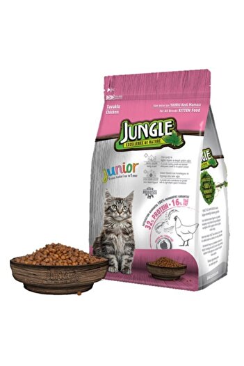 Jungle 1,5 kg Tavuklu Yavru Kedi Maması SKT: 09/2025