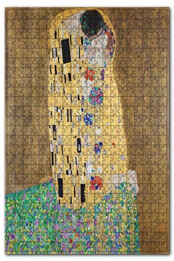 Genel Markalar Gustav Klimt Öpücük Tablosu 500 Parça Puzzle Yapboz Mdf (ahşap)