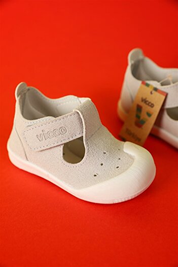 Vicco Loro Unisex Gray First Step Shoes