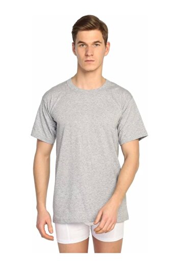 Seher Yıldızı 100% Cotton 3-Piece Men's Undershirt 0003 Gray