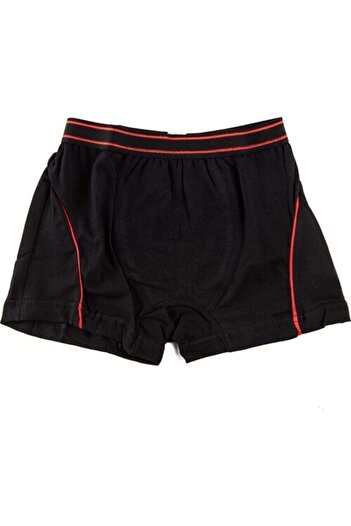 Tutku Tec0133 / Çocuk Elastan Boxer (6 ADET) | Siyah
