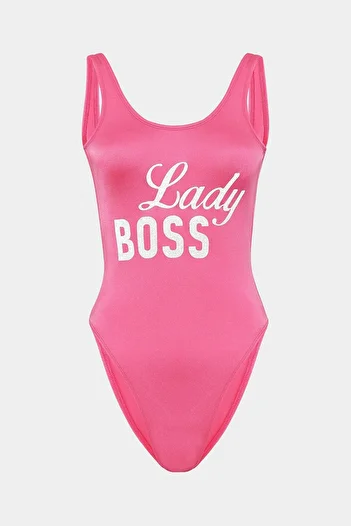 Açelya Okcu Cute But Psycho Slogan Push Up Swimsuit