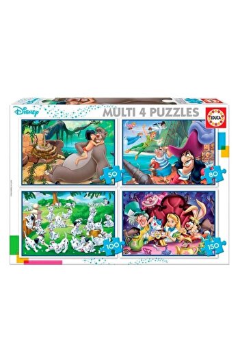 EDUCA -puz Multi 4 In 1 Disney Classics