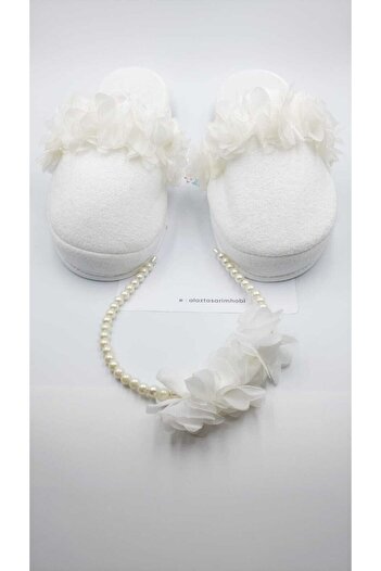 ALAZ TASARIM HOBİ Lohusa Crown Slippers Set