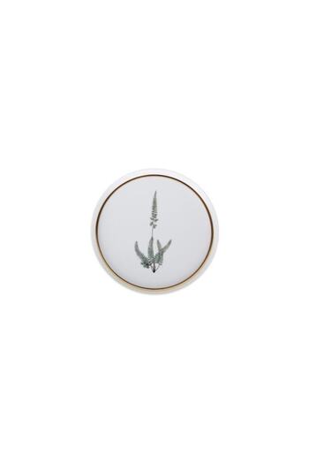 Porland Botanical Pattern1 Flat Plate 21cm 04Alm 005040