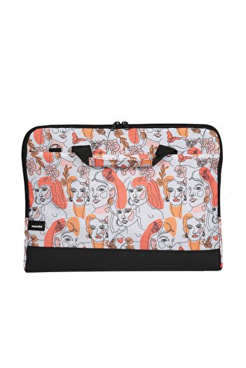 Moserini 15.6'' Patterned Notebook Laptop Macbook Bag with Base Protection, Shoulder Strap - Sirius