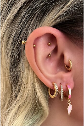 Markiz Takı Light Pink Lightning Earrings