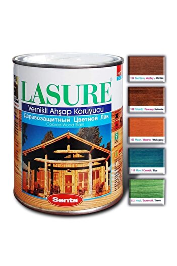 Senta Lasure Ahşap Koruyucu Vernik 2.5 Lt 110 Kırmızı (PİNOTEKS VERNİK)