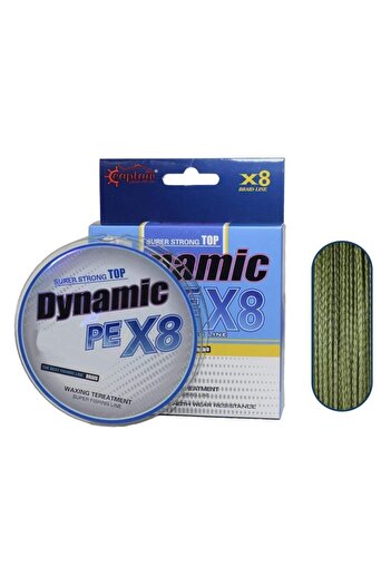 CAPTAIN Dynamic Pe 8x Rope Fishing Line 150 Mt Green