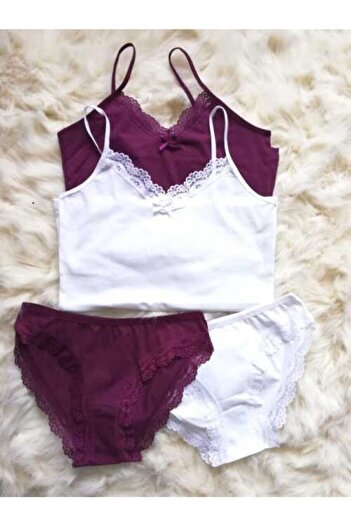 KOTA Women's Rope Strap Athlete Panties - 2 Pieces Set