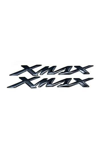 Knmaster Yamaha Xmax Embossed Sticker Non-Fading Label Kit Black