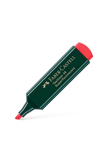 Faber Castell Faber-castell Textliner 48 Highlighter Marking Pen Red